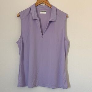 PGA TOUR Air flux women’s  lilac purple sleeveless polo XXL
